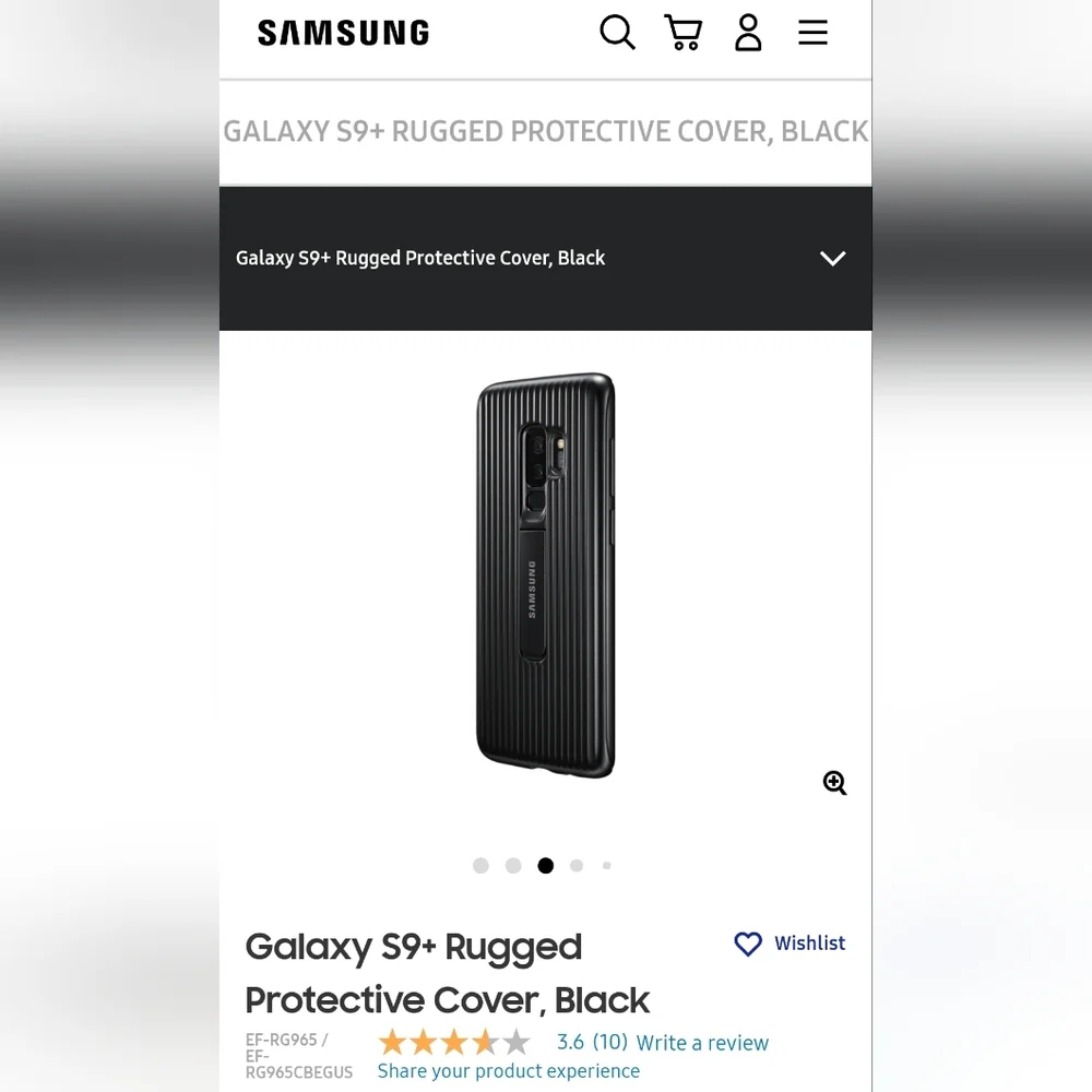 Samsung Galaxy S9+ Rugged Protective Cover with Kickstand